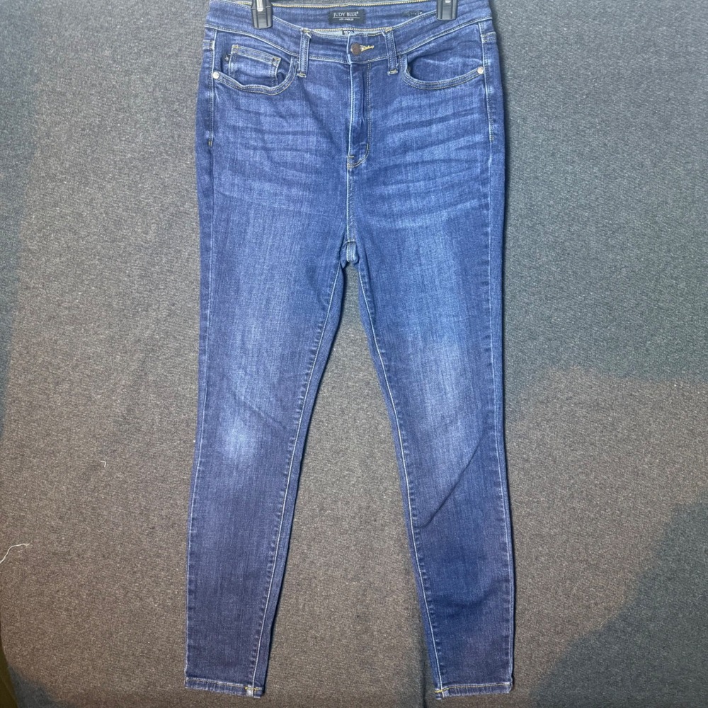 Judy Blue High Rise Skinny Jeans Dark Wash Denim 11/30 Stretch Slim Fit